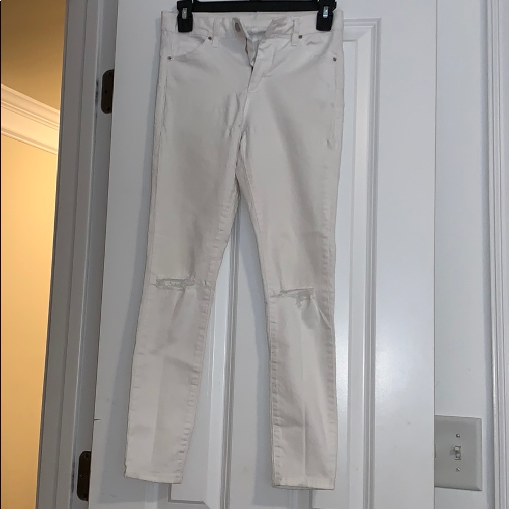 Topshop white jeans